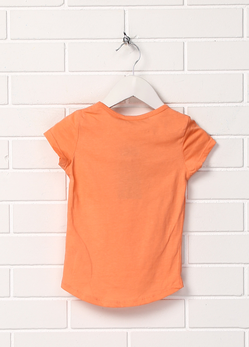 Персиковая летняя футболка с коротким рукавом Terranova