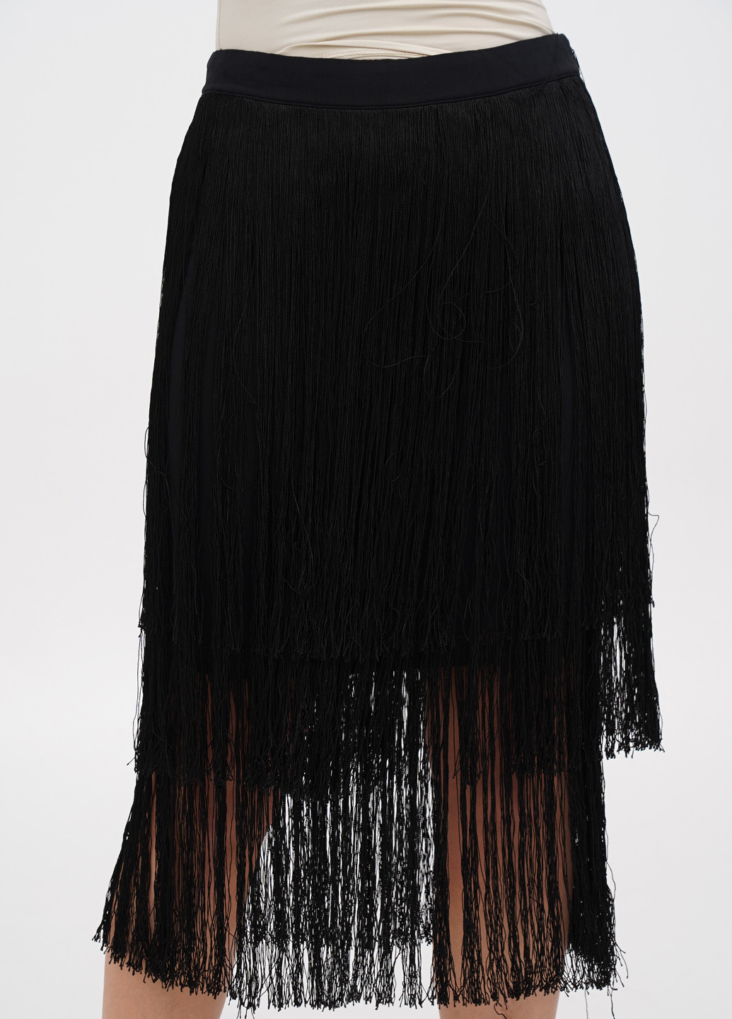 Черная коктейльный однотонная юбка Ralph Lauren