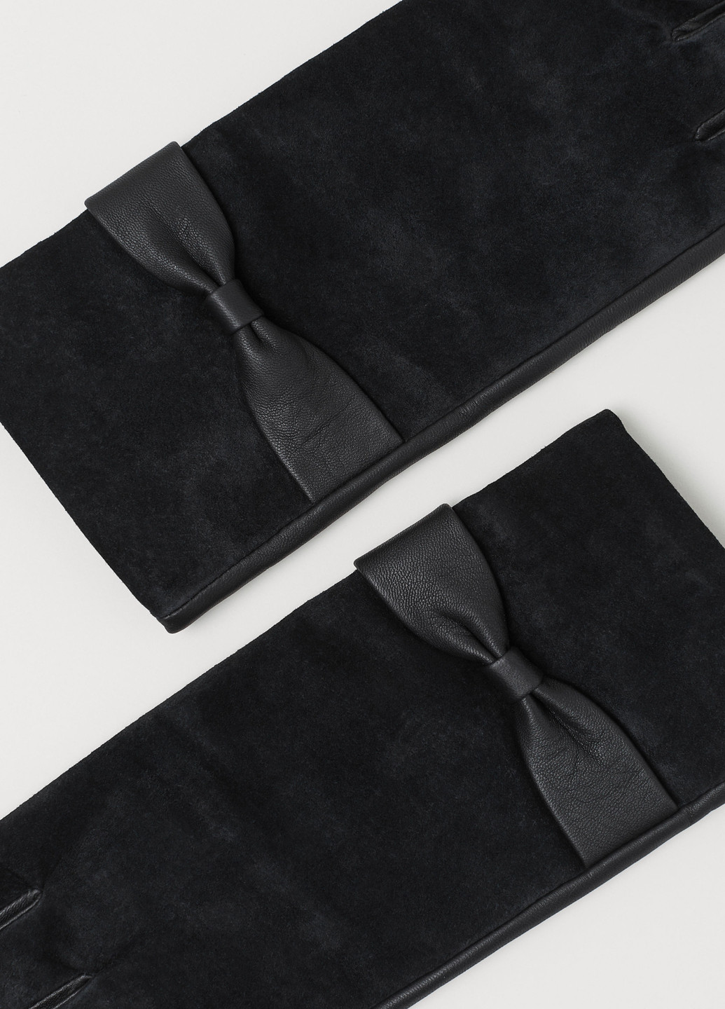 Перчатки H&M однотонные чёрные кэжуалы