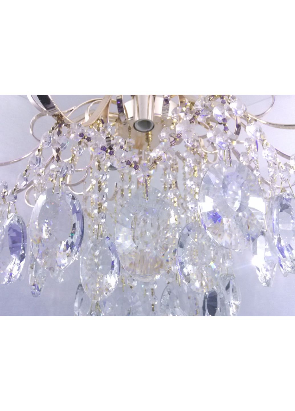 Люстра стельова кришталева 90040/6 Золото 60х57х57 см. Sunnysky (253630745)