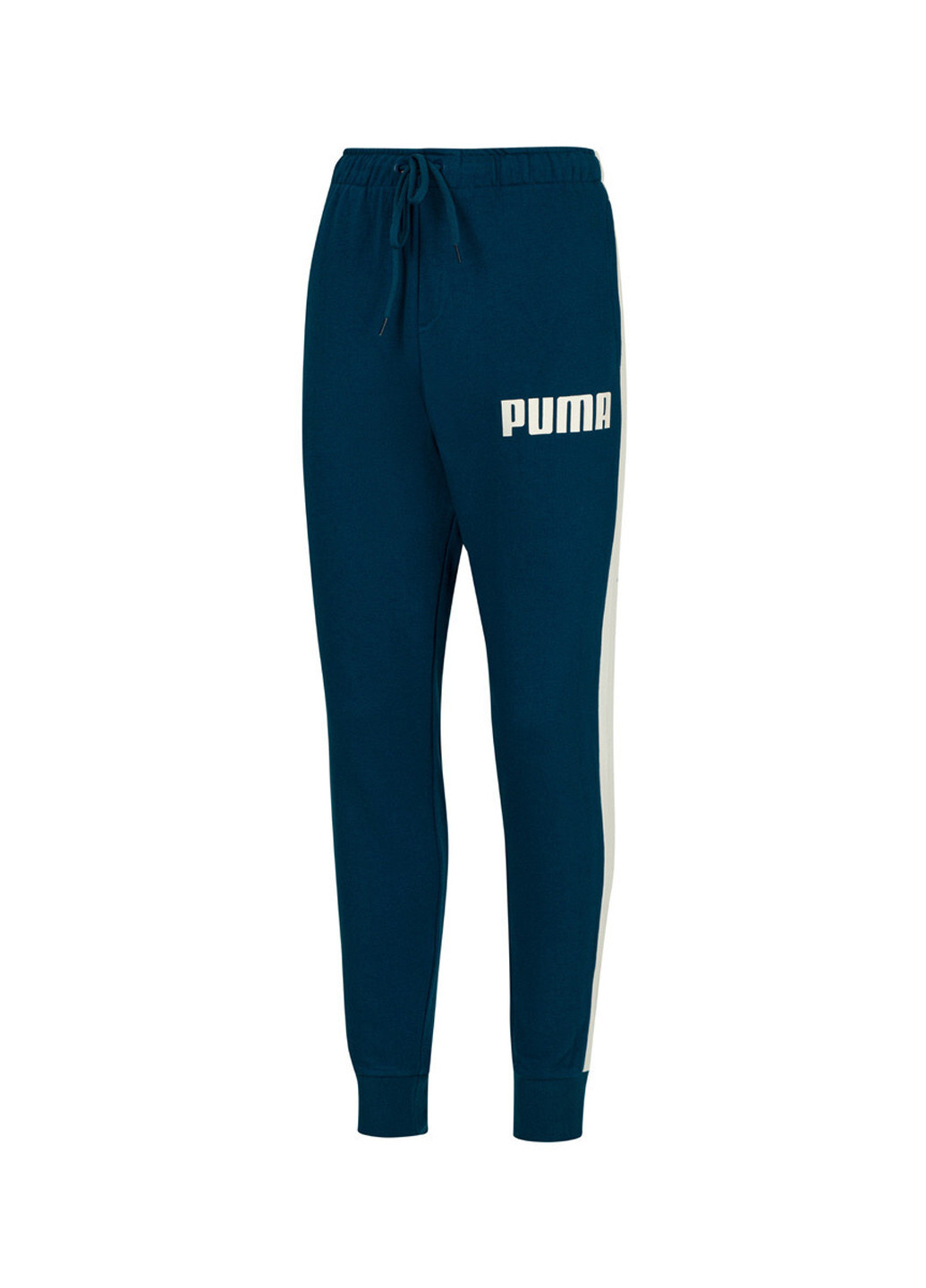 Темно-бирюзовые спортивные демисезонные зауженные брюки Puma