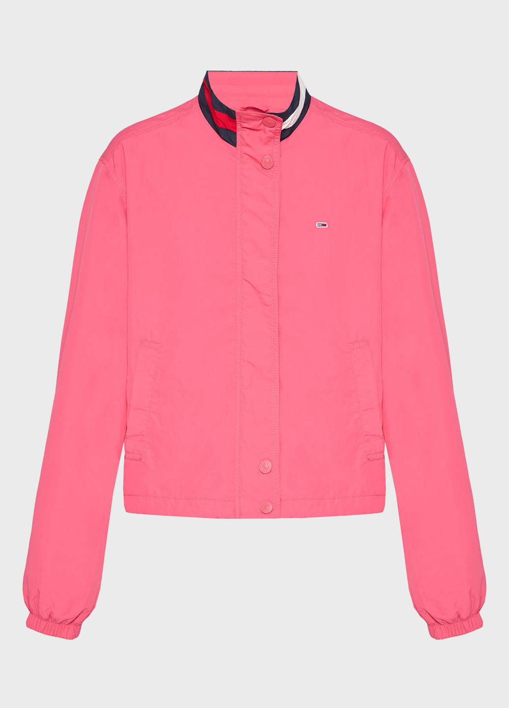 Темно-розовая демисезонная куртка Tommy Jeans