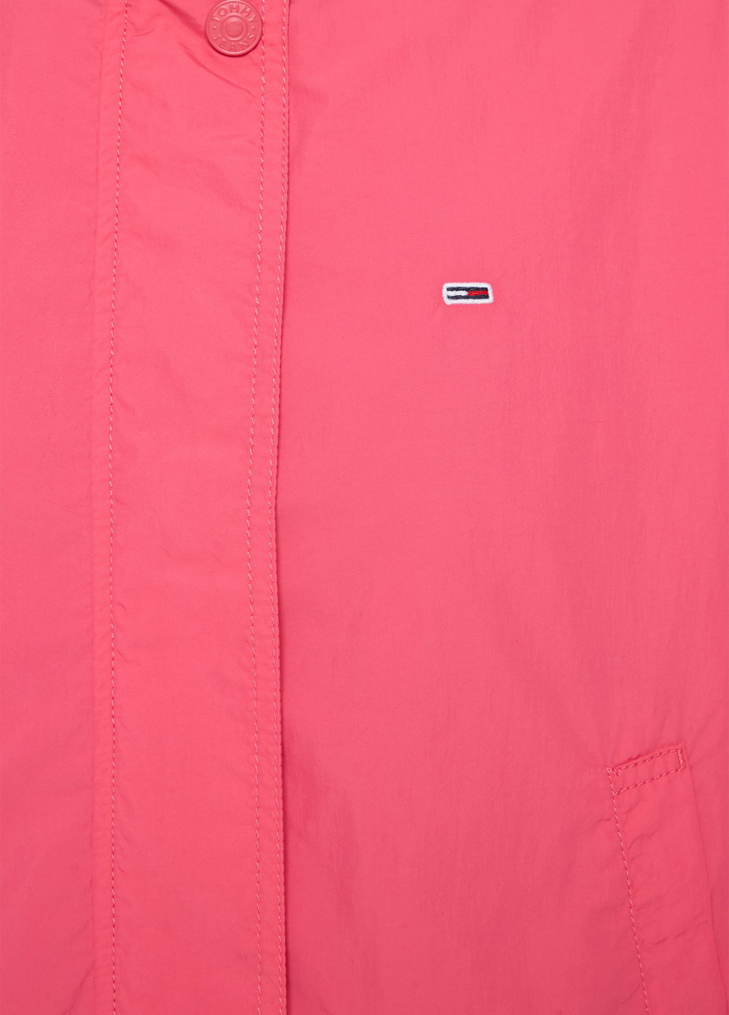 Темно-розовая демисезонная куртка Tommy Jeans