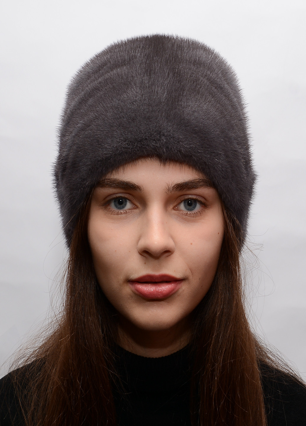 Женская норковая зимняя шапка кубанка Меховой Стиль коса (203038762)