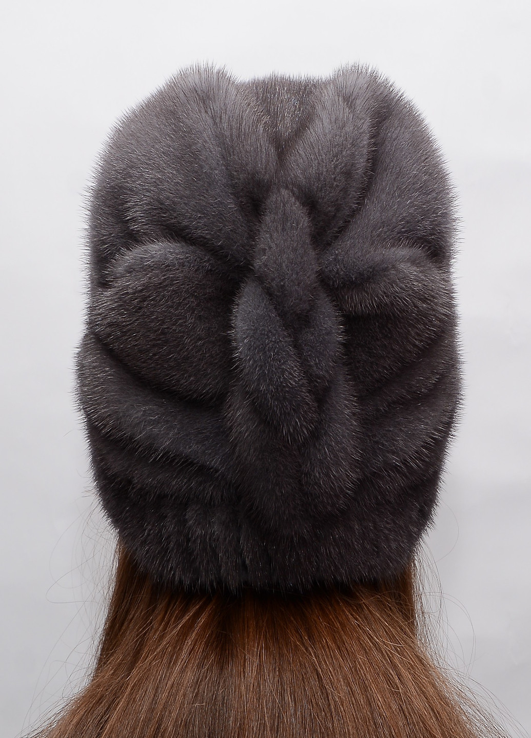 Женская норковая зимняя шапка кубанка Меховой Стиль коса (203038762)