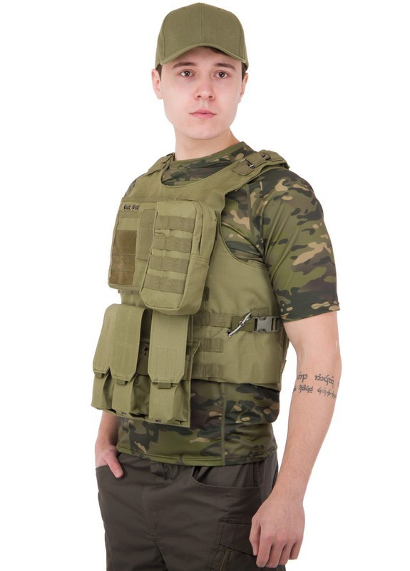 Разгрузочный жилет универсальный для броне пластин Military Rangers черный Zelart (256442535)
