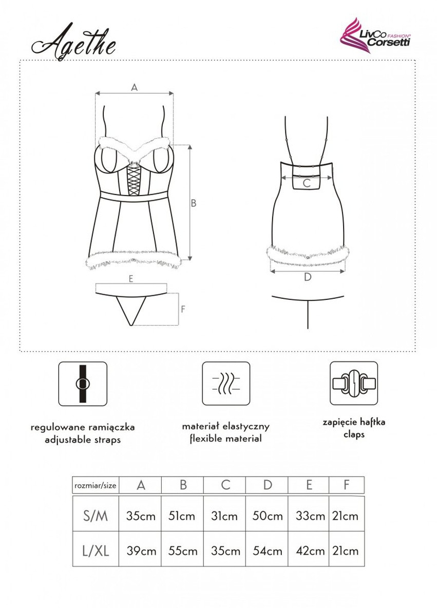Эротический игровой костюм (платье, трусики, шапочка) Livia Corsetti (253430026)