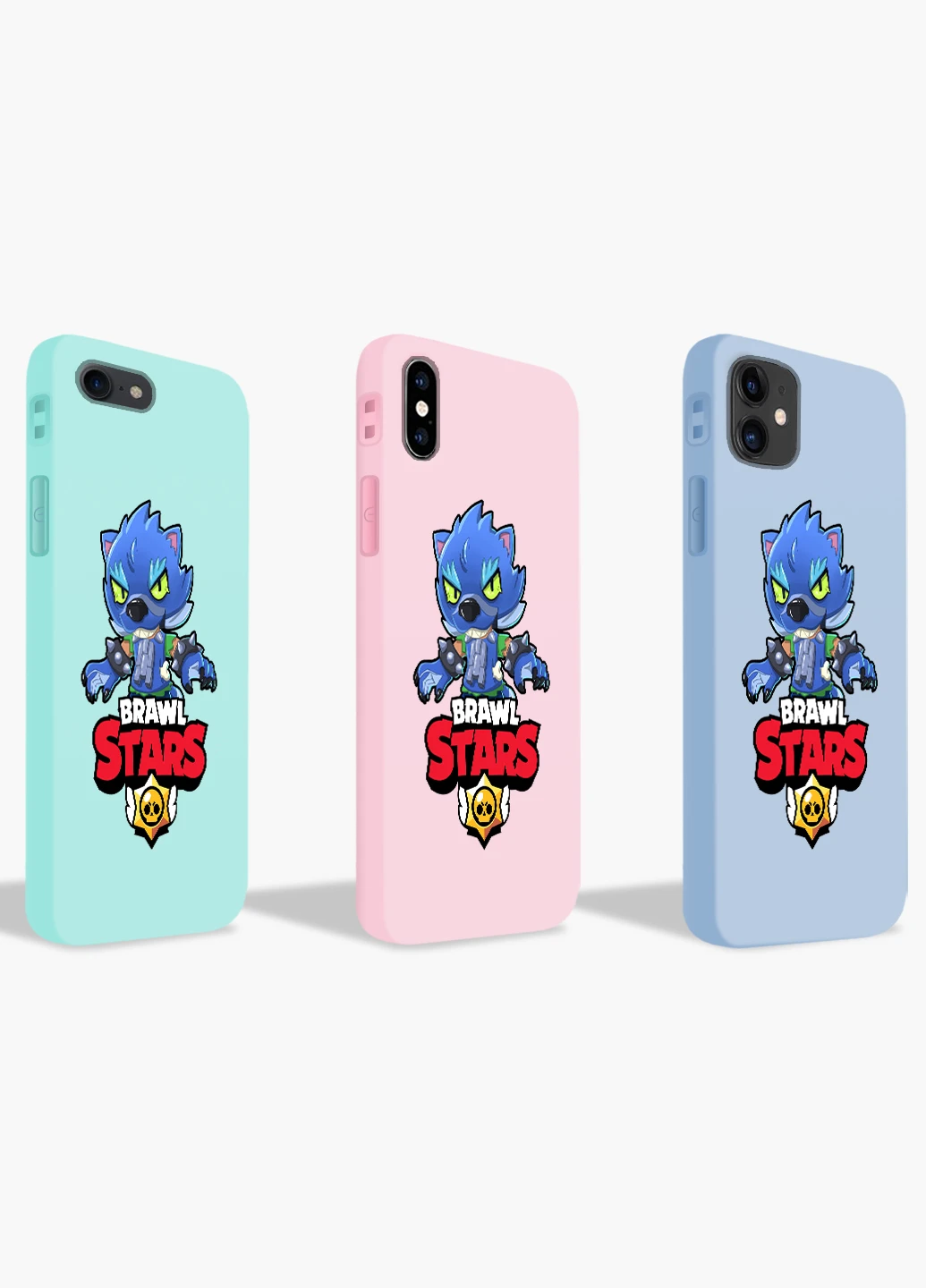 Чохол силіконовий Apple Iphone 7 plus Леон Вовк Бравл Старс (Leon Wolf Werewolf Brawl Stars) (17364-1014) MobiPrint (219288684)