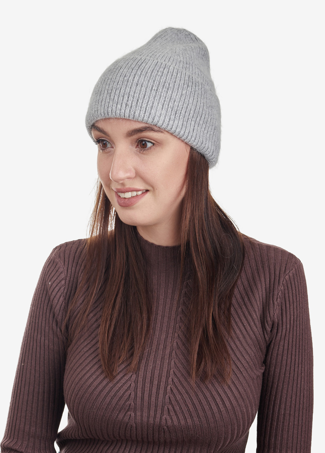 Шапка женская шерстяная зимняя вязаная бини Regina Notte (254804038)