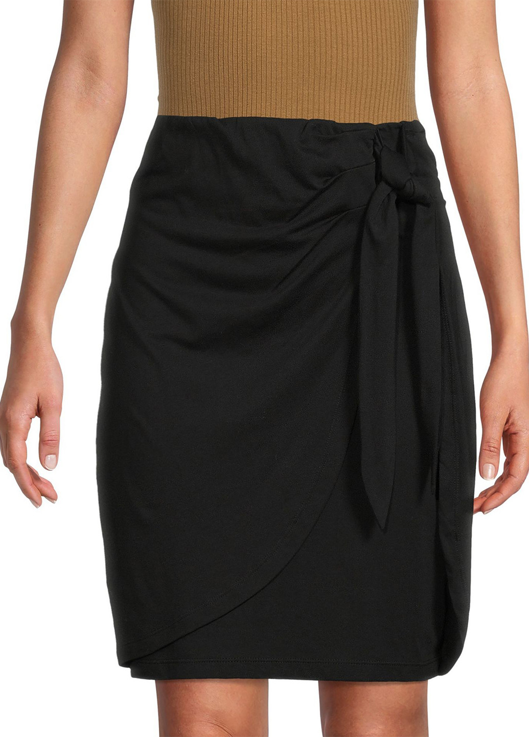 Черная кэжуал однотонная юбка Calvin Klein карандаш