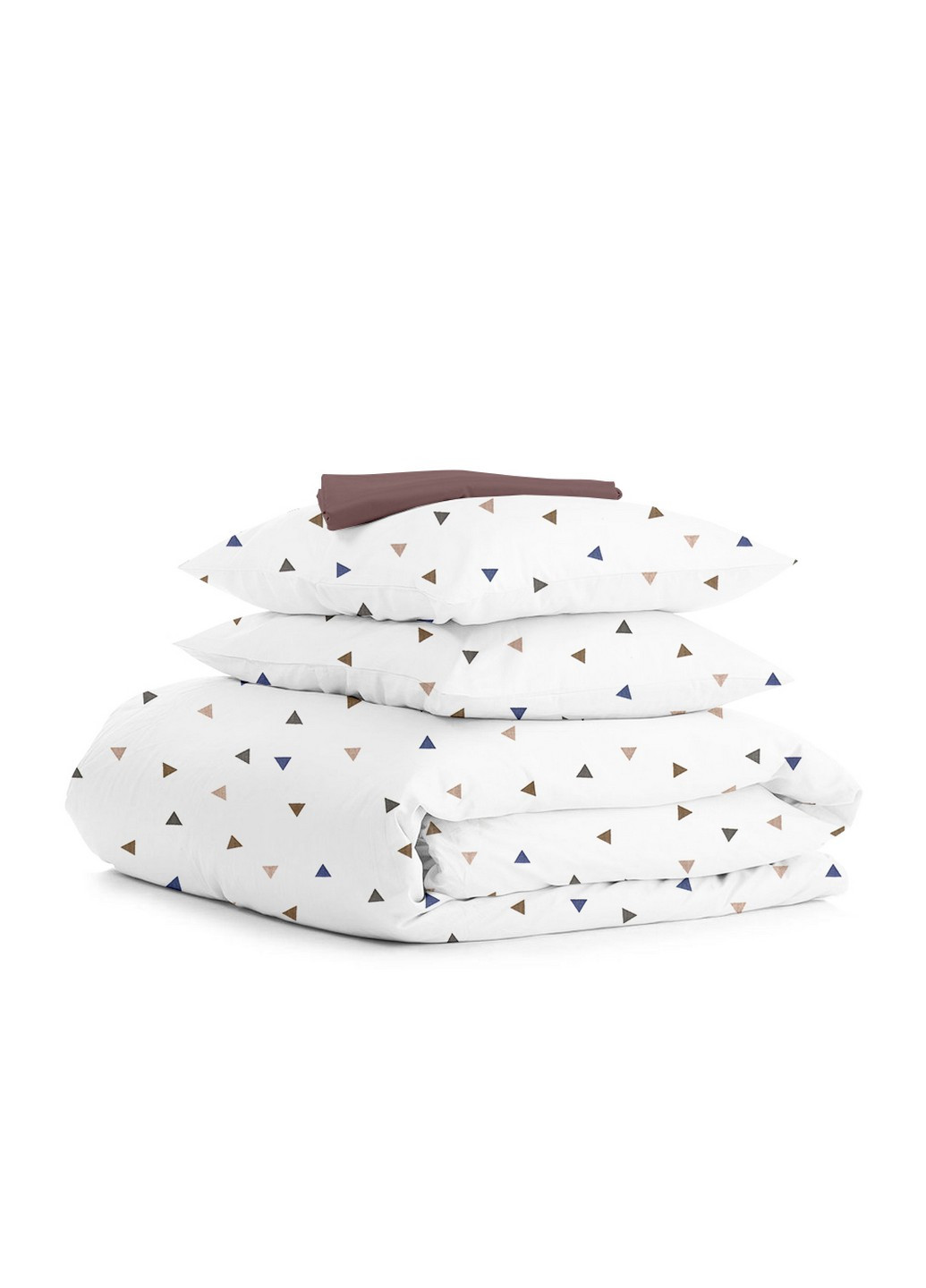 Комплект сімейної постільнї білизни на ризинці Delta Color Chocolate 2x160x220 см (4822052081730) Cosas (251851684)