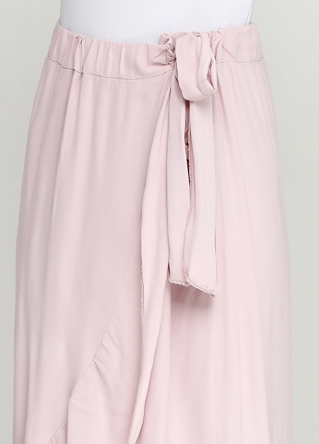 Светло-розовая кэжуал однотонная юбка New Line миди