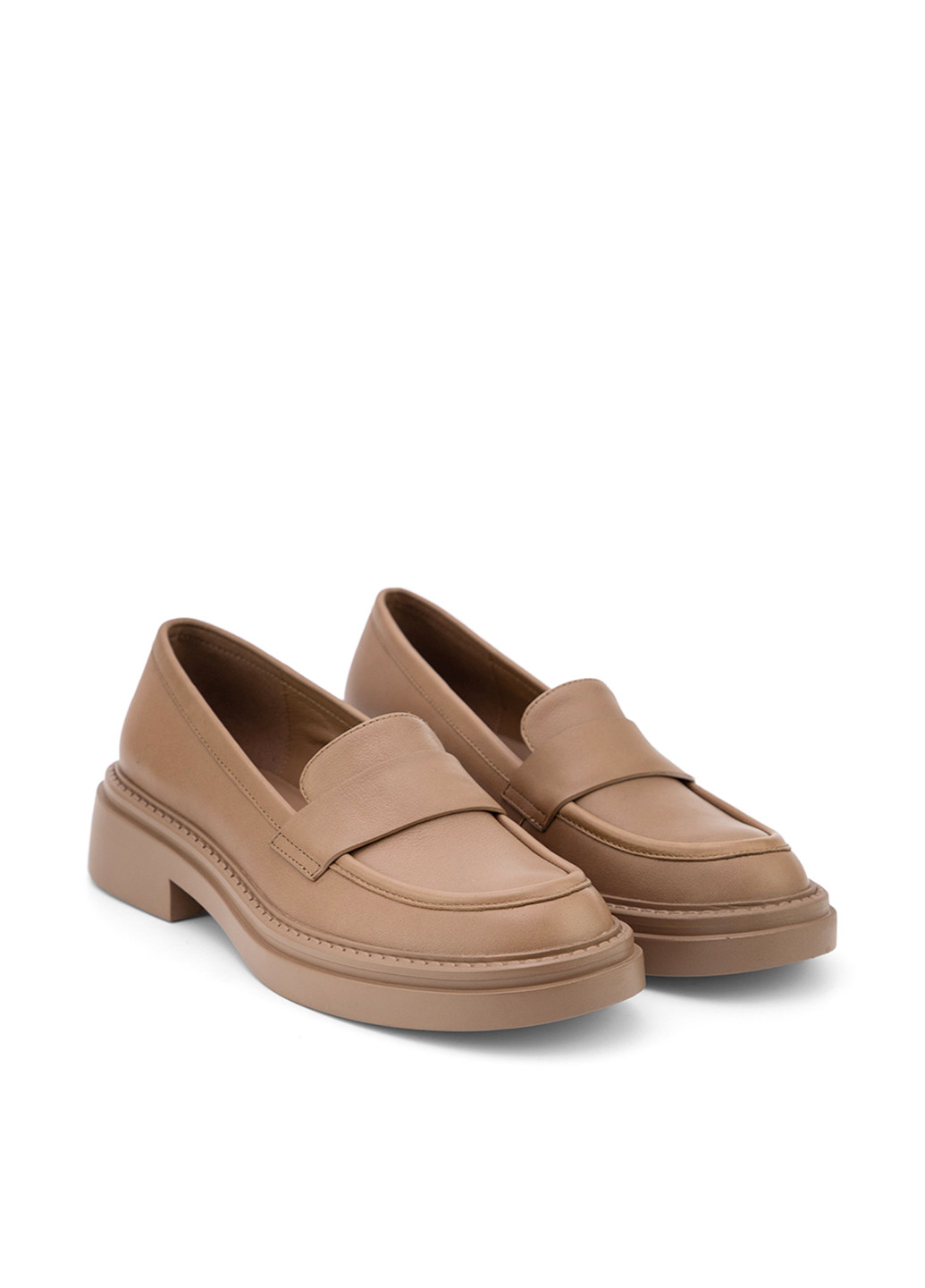 Respect Туфли лоферы бежевый з натуральная кожа, украина — демисезон (306619597)