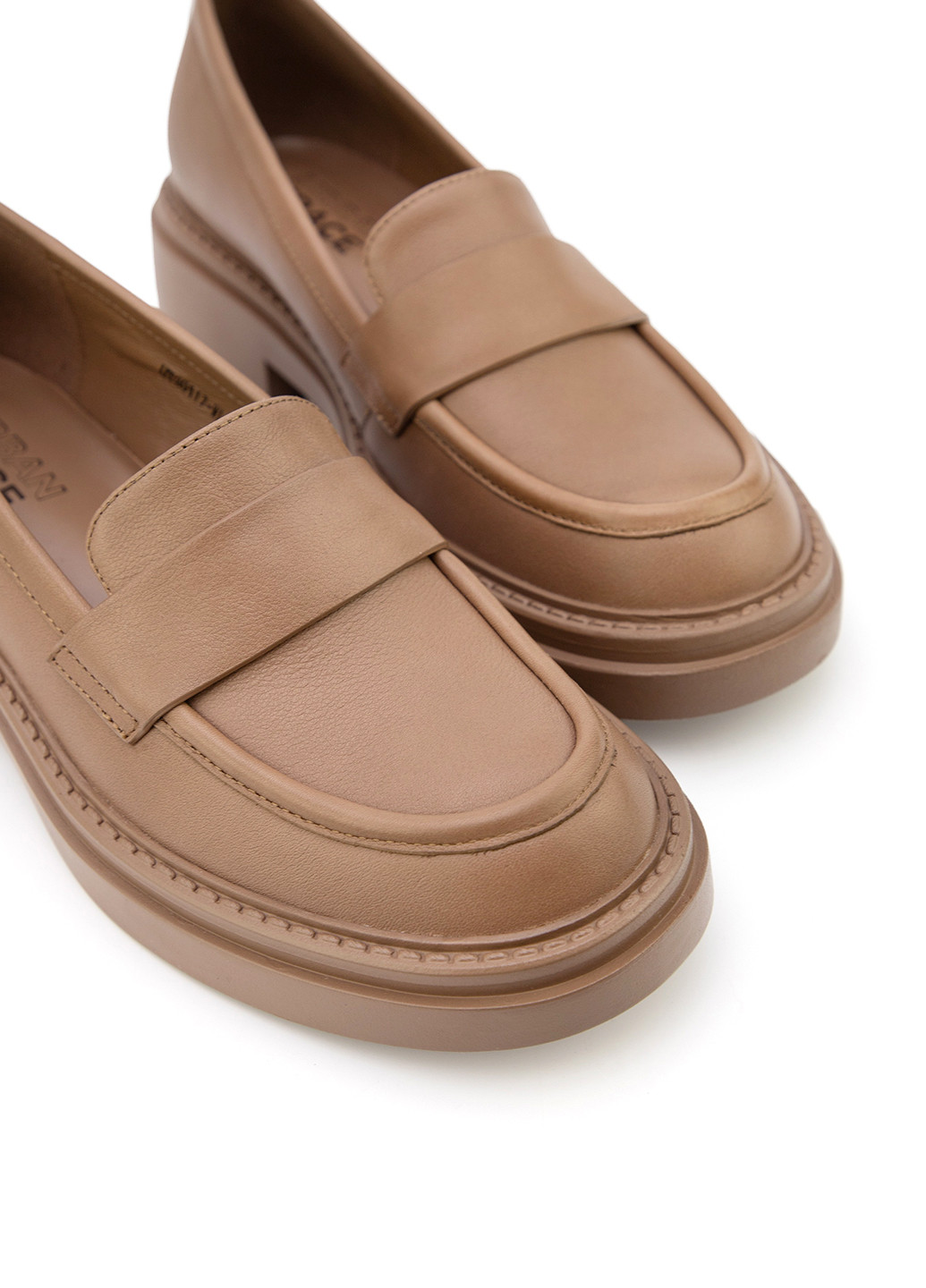 Respect Туфли лоферы бежевый з натуральная кожа, украина — демисезон (306619597)