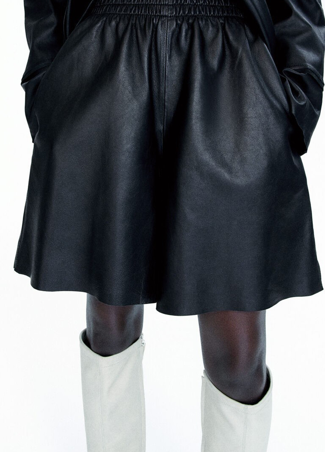 Шорти шкіряні H&M Studio (358926216)