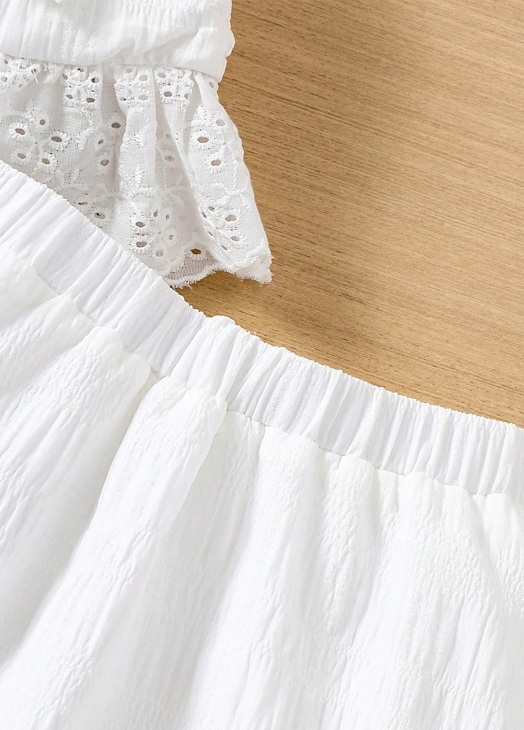 Белый летний костюм (топ, юбка) SHEIN