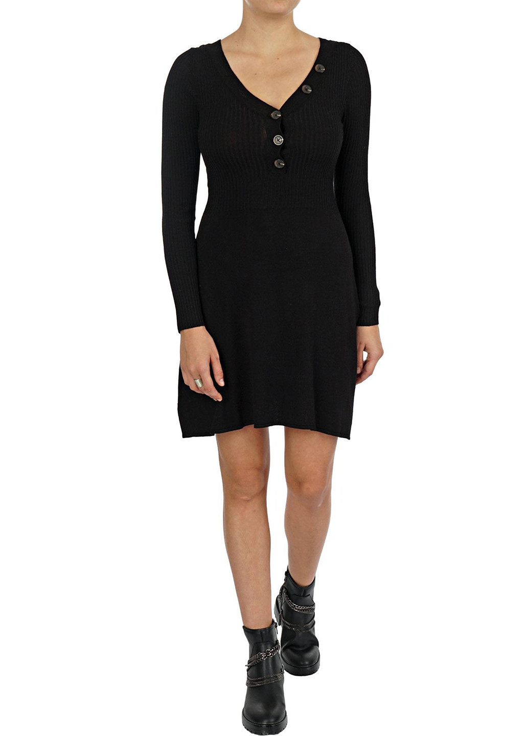 Черное кэжуал платье Only однотонное