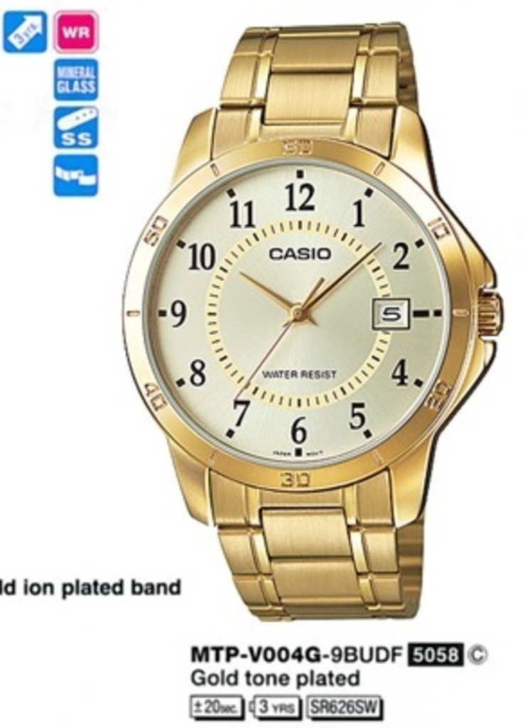 Часы MTP-V004G-9BUDF Casio (253007457)