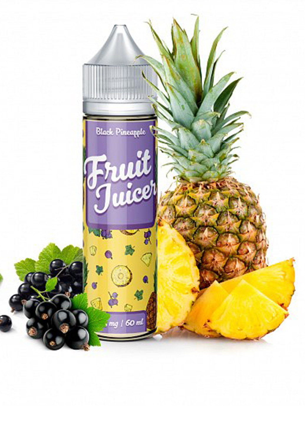 Жидкость "Black Pineapple" 60 мл 1.5 мг (FJ-BP-15) Fruit Juicer "black pineapple" 60 мл 1.5 мг/мл (fj-bp-15) (144563447)