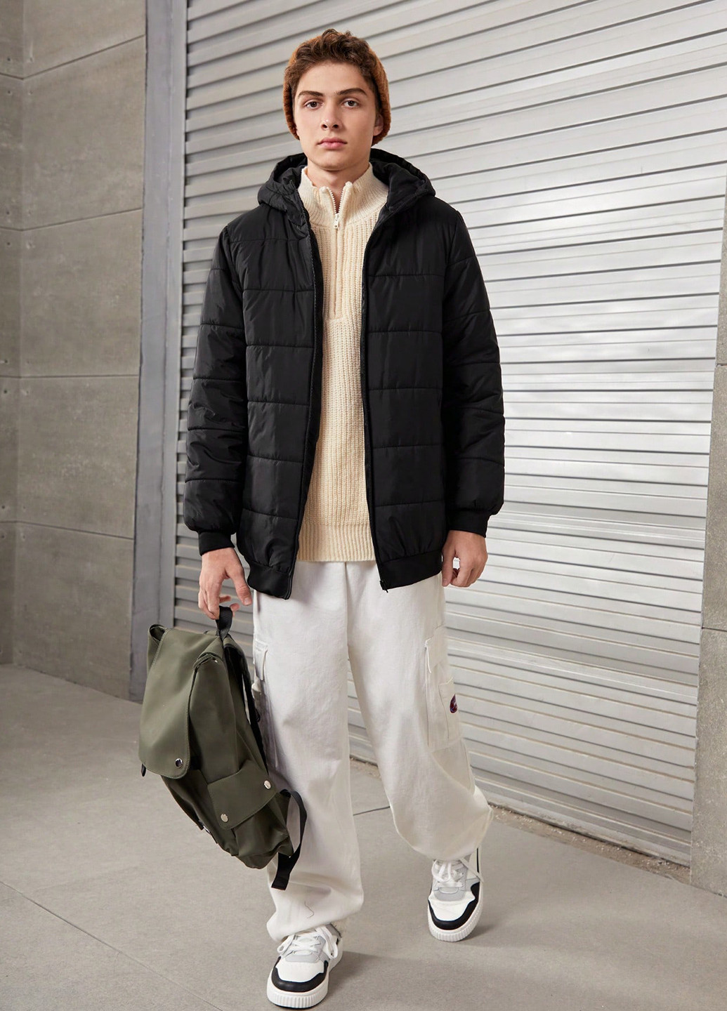 Чорна демісезонна куртка SHEIN