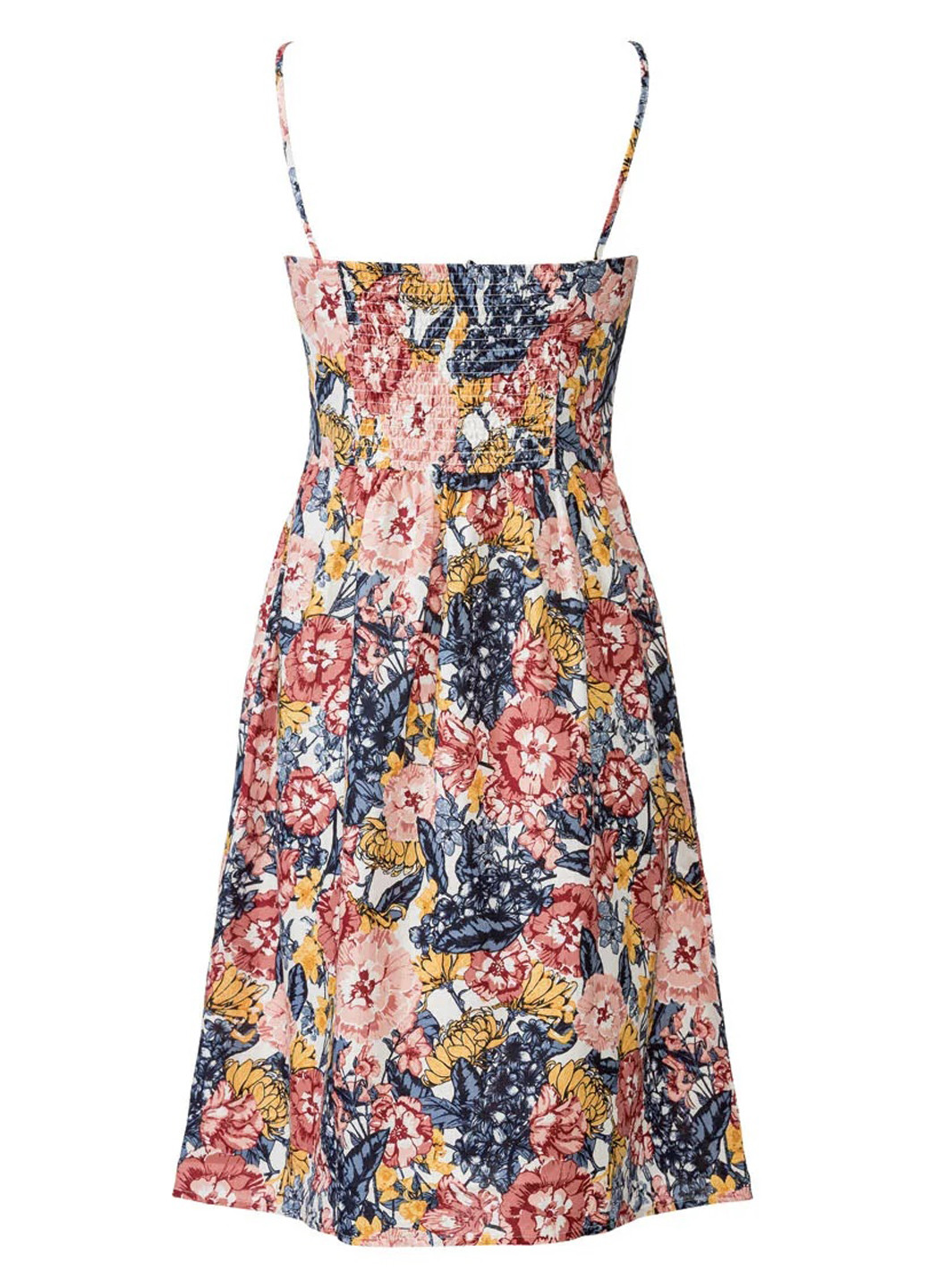 Комбинированное кэжуал платье клеш Esmara с цветочным принтом