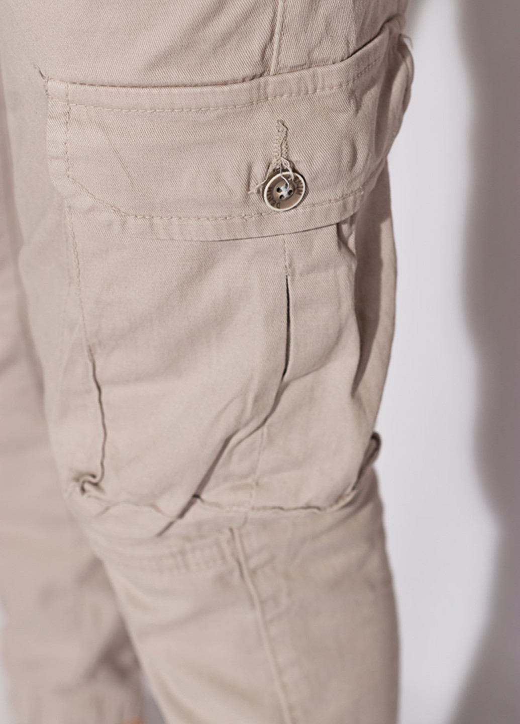 Серо-бежевые кэжуал демисезонные карго брюки Time of Style