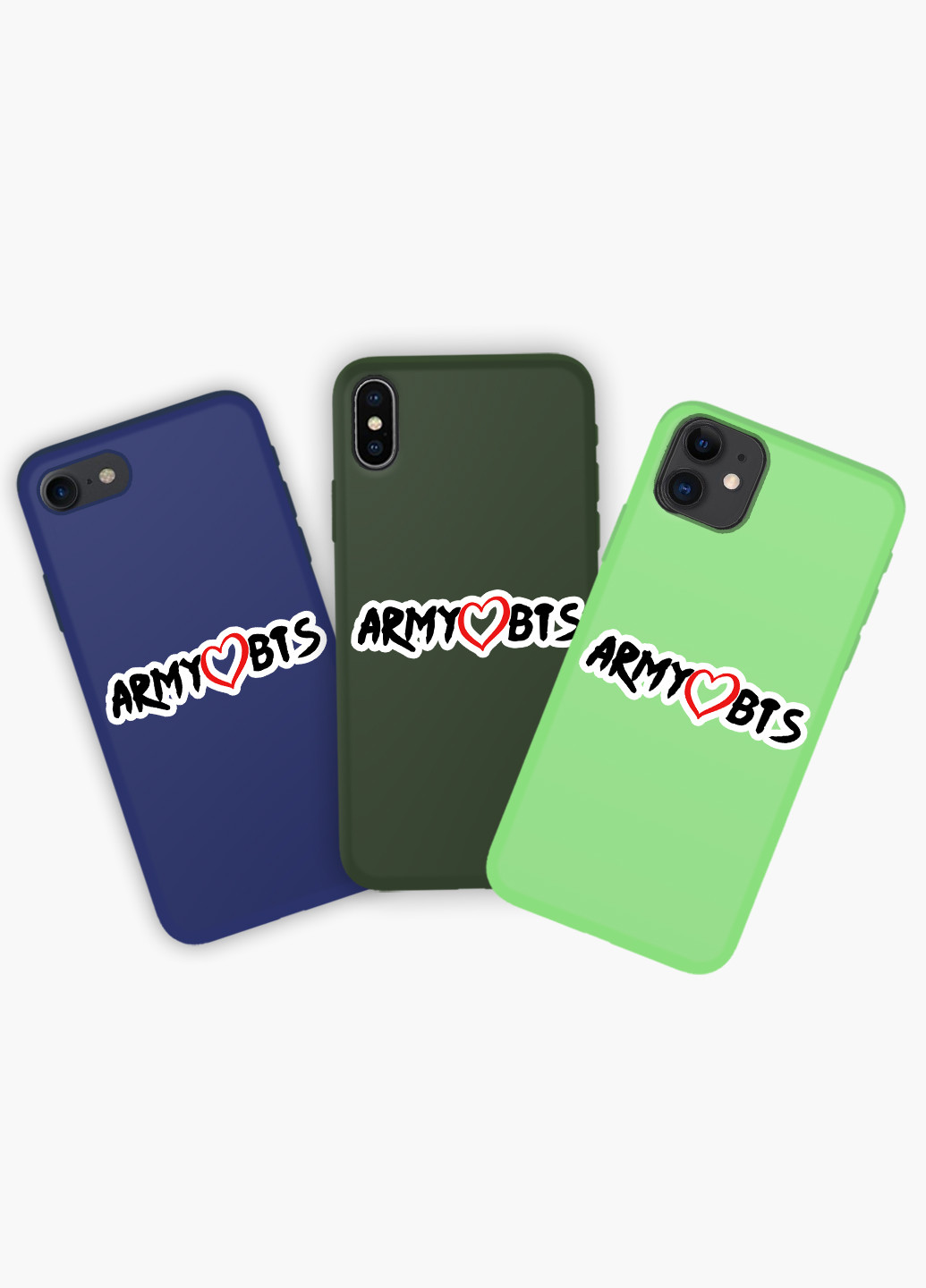 Чехол силиконовый Apple Iphone Xs Max БТС (BTS) (8226-1100) MobiPrint (219356036)