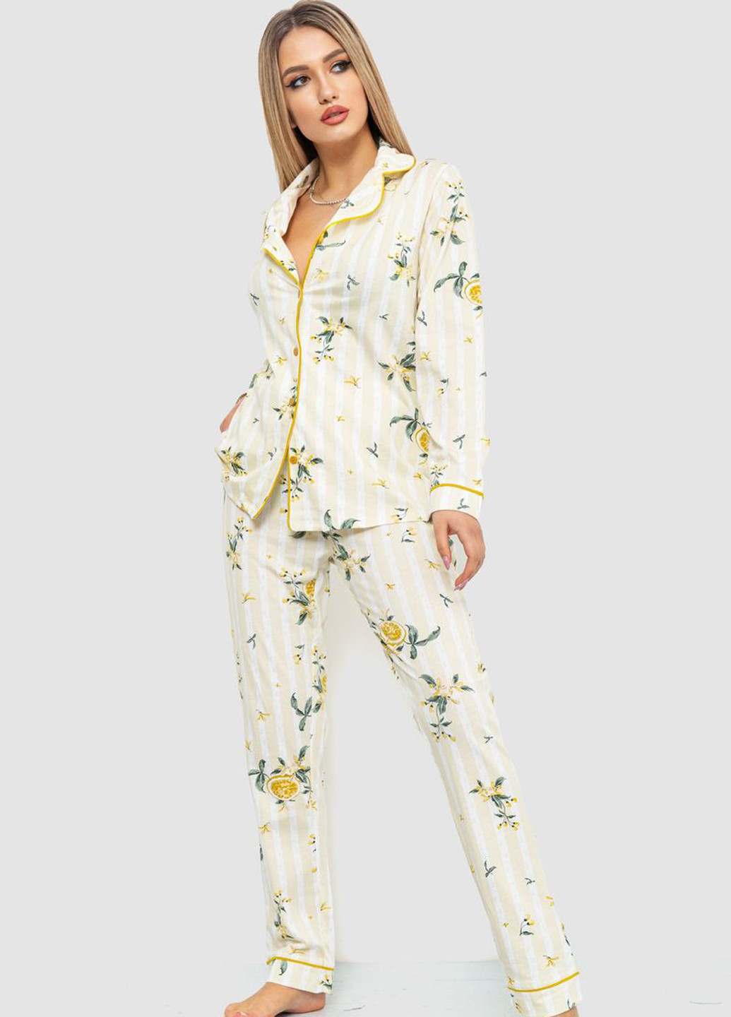 Комбинированная всесезон пижама (рубашка, брюки) рубашка + брюки Ager