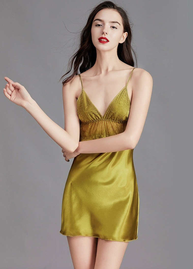 Рубашка ночная женская Lovely, зеленый Berni Fashion tzya-dq1752 (231478607)