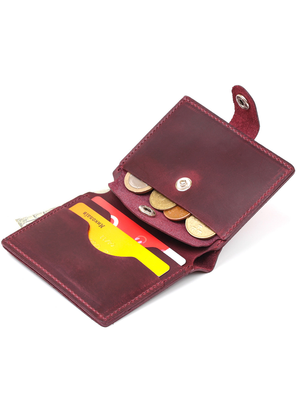 Жіночий шкіряний гаманець 9х10х1 см Shvigel (253491203)