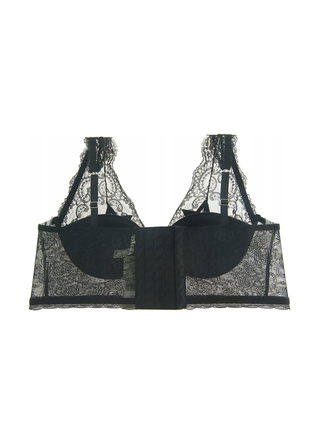 Чёрный бралетт бюстгалтерв Fashion Forms с косточками полиамид