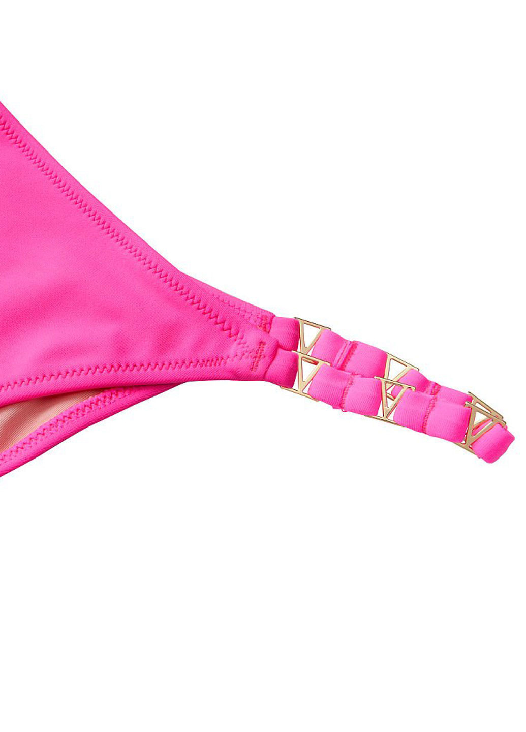 Розовый летний купальник (лиф, трусы) бикини, раздельный Victoria's Secret