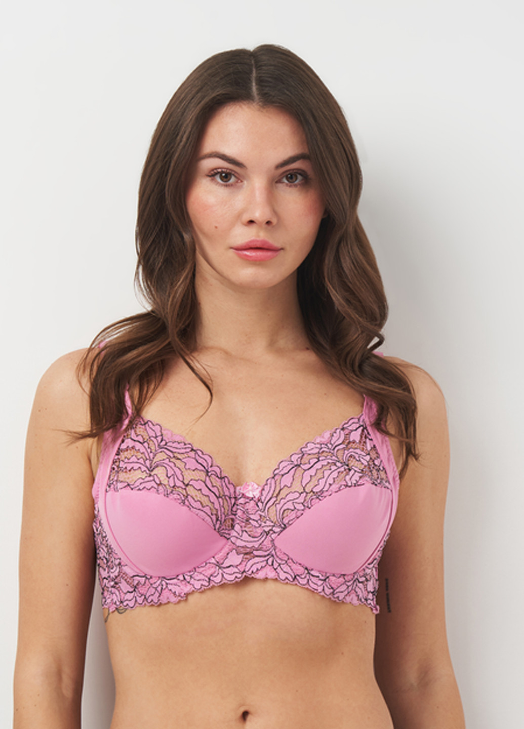 Рожевий мінімайзер бюстгальтер Intimates з кісточками поліамід