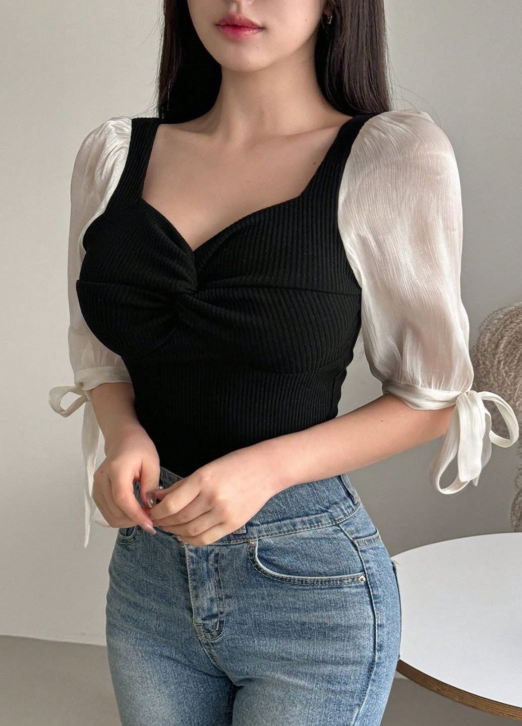 Чорна блуза SHEIN