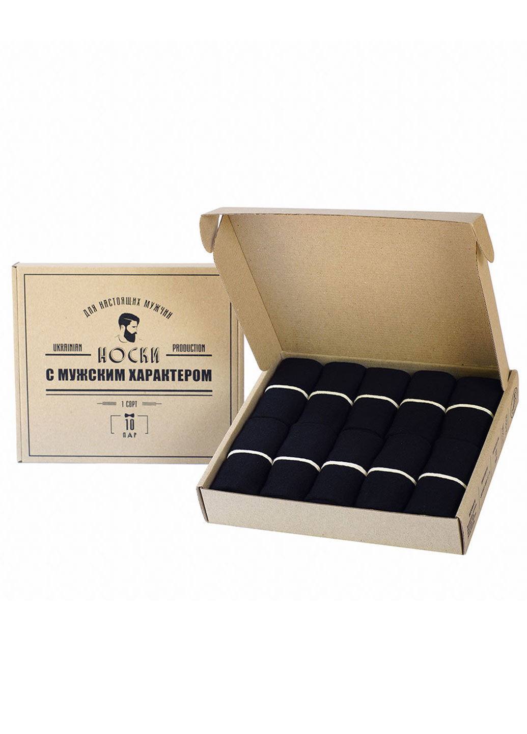 Чорні набір шкарпеток 10 пар Rovix однотонні (220174759)