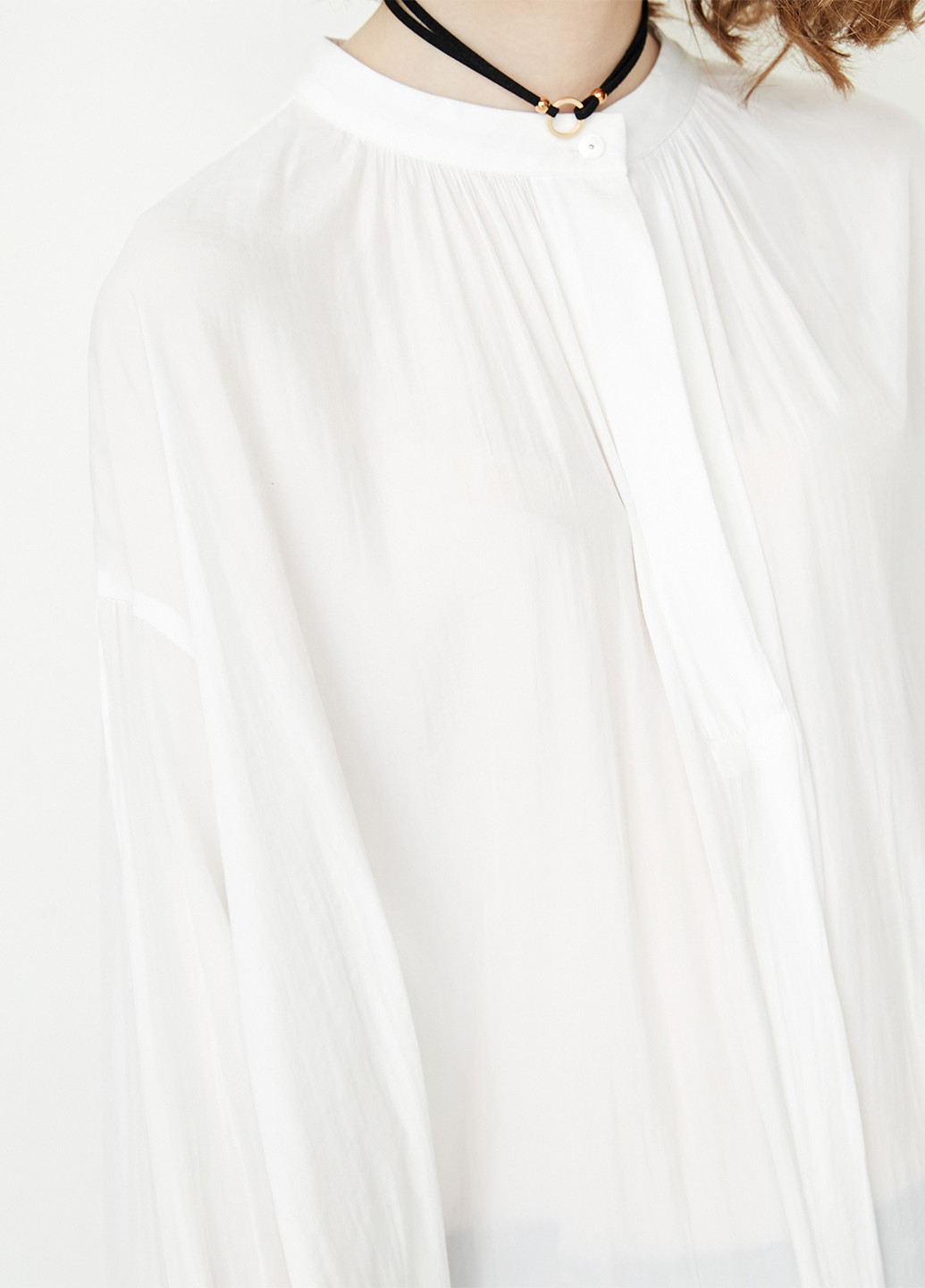 Белая демисезонная блуза Only