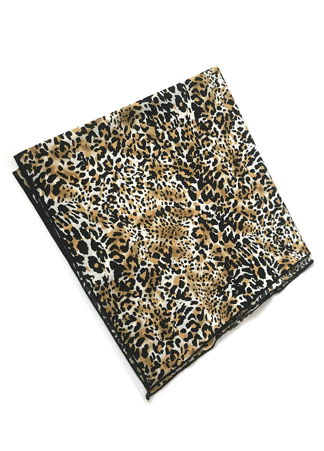 Нарядна матова хустинка Леопард, 70*70см Mulberry (219722997)