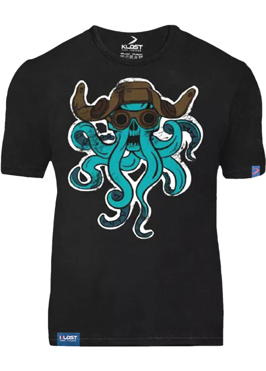 Черная футболка "кракен" black, 2xl Klost