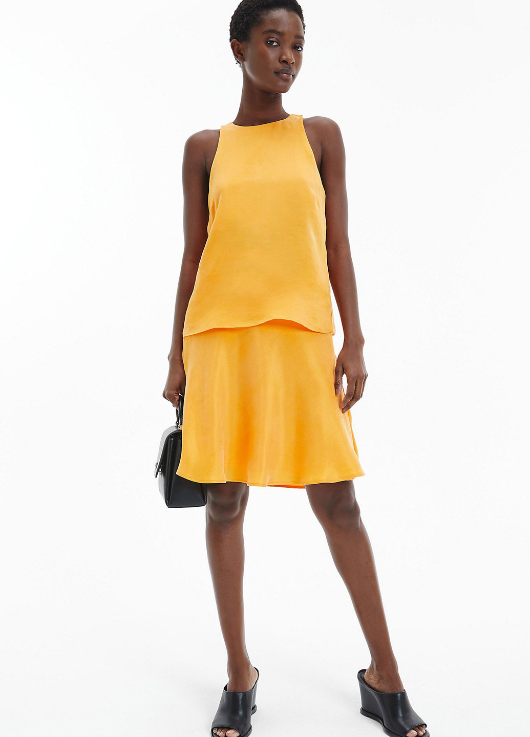 Світло-оранжева блуза Calvin Klein