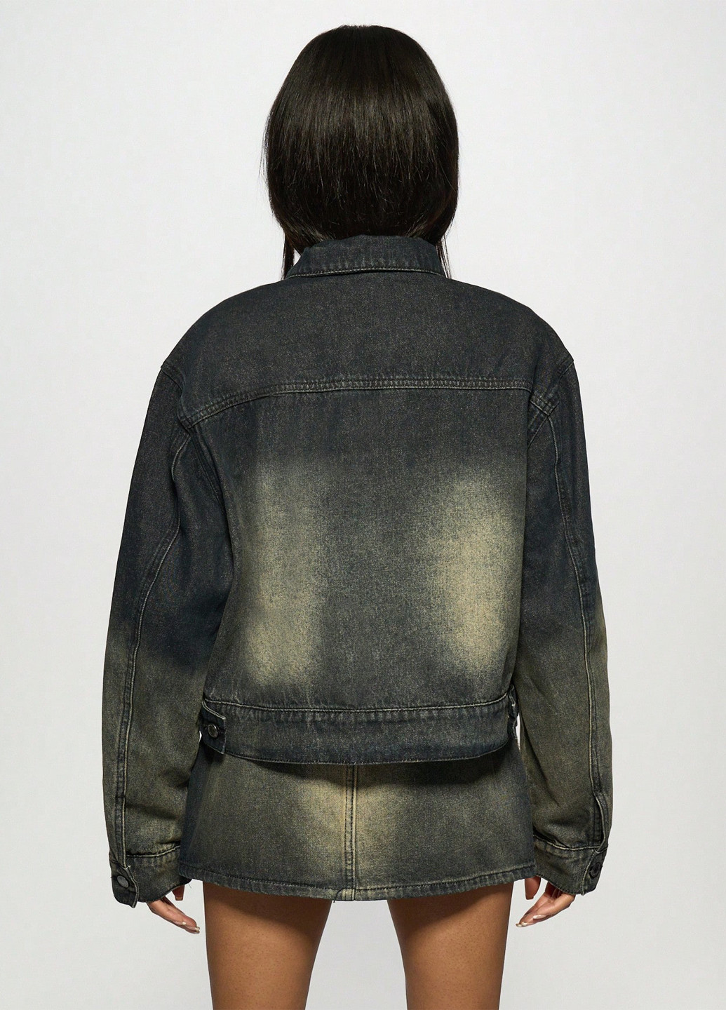 Комбінована демісезонна куртка SHEIN