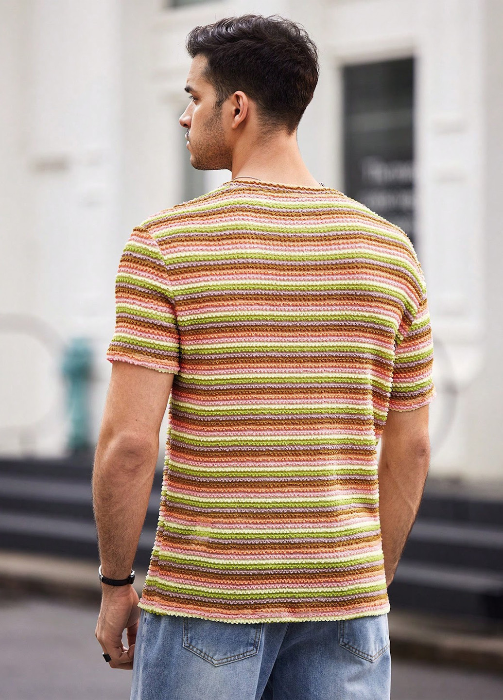 Комбинированная футболка SHEIN