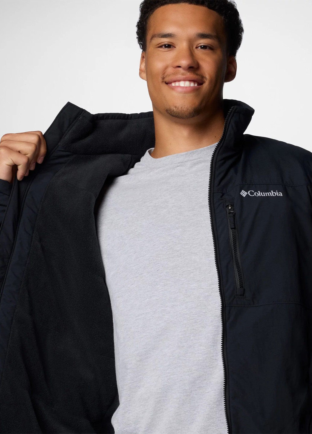 Черная демисезонная куртка Columbia