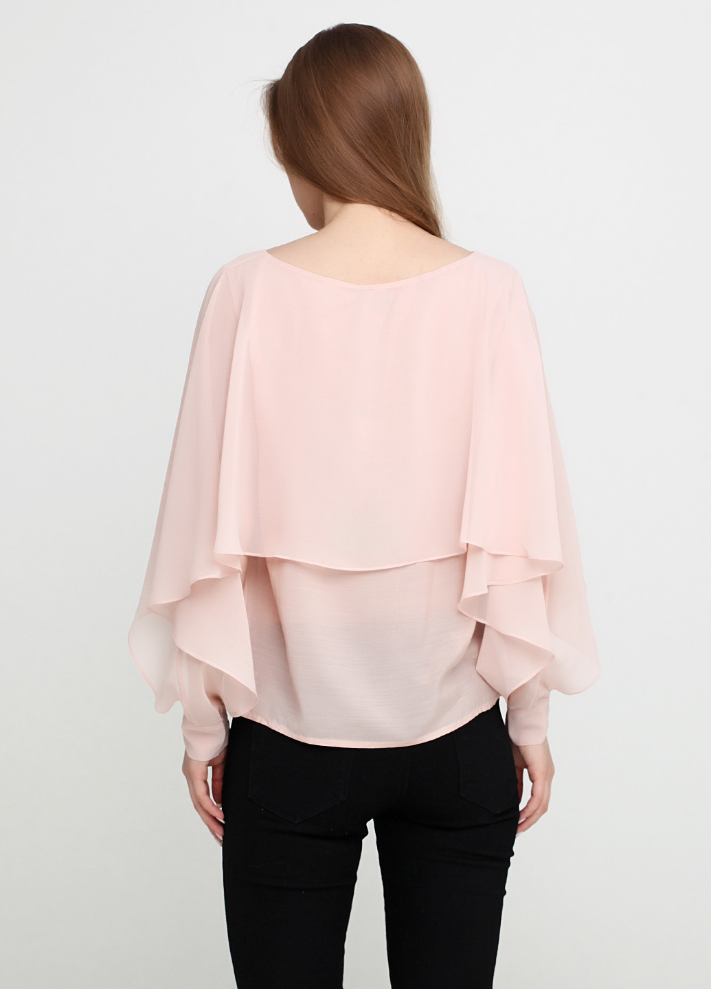 Персиковая демисезонная блуза Sassofono