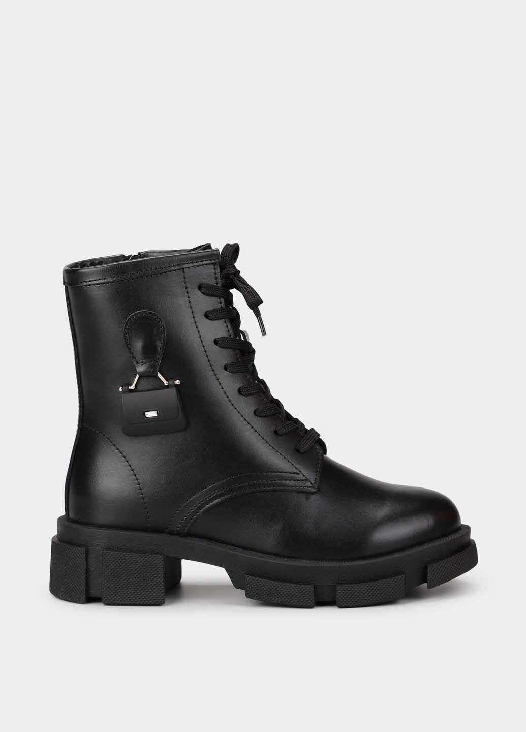 Черные кэжуал осенние ботинки Braska