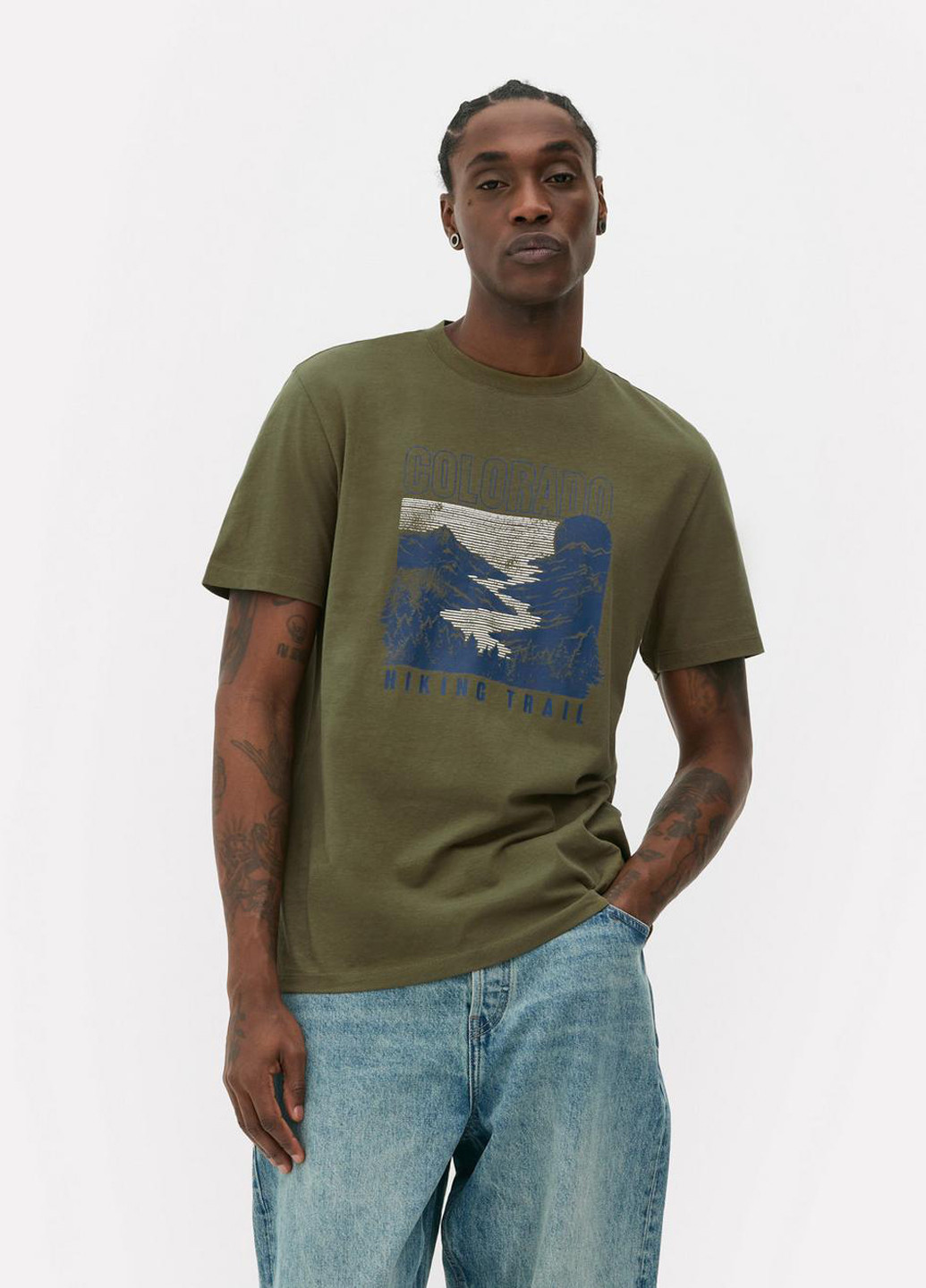 Хакі (оливкова) футболка Primark