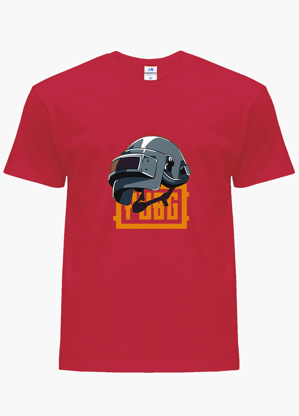 Красная демисезонная футболка детская пубг пабг (pubg)(9224-1184) MobiPrint