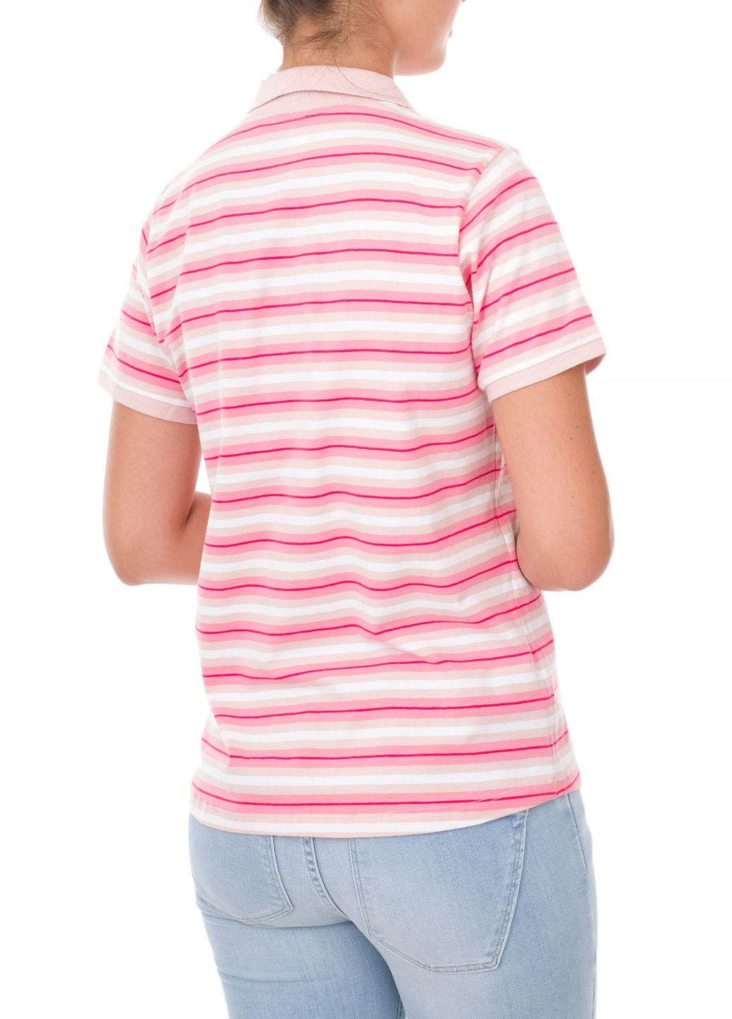 Розовая женская футболка-поло E-Bound