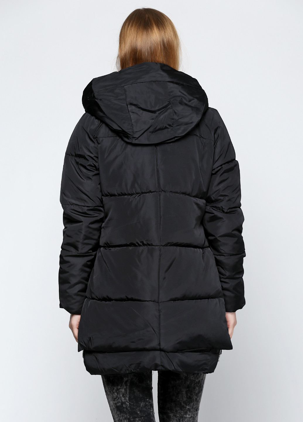 Черная зимняя куртка Dongxi