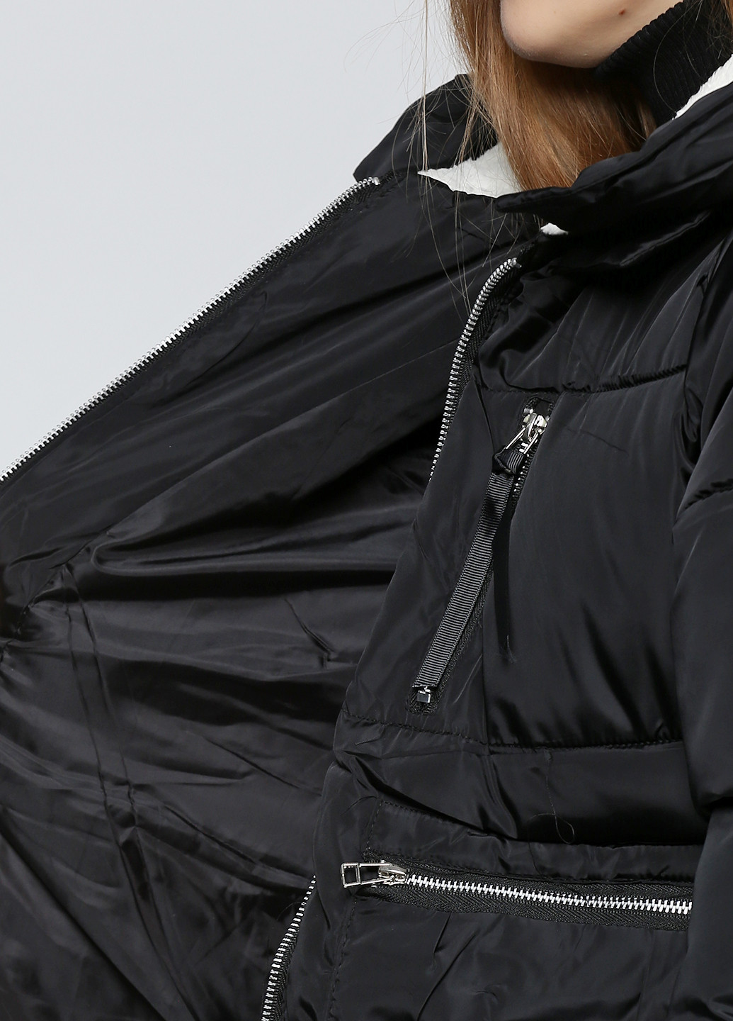 Черная зимняя куртка Dongxi