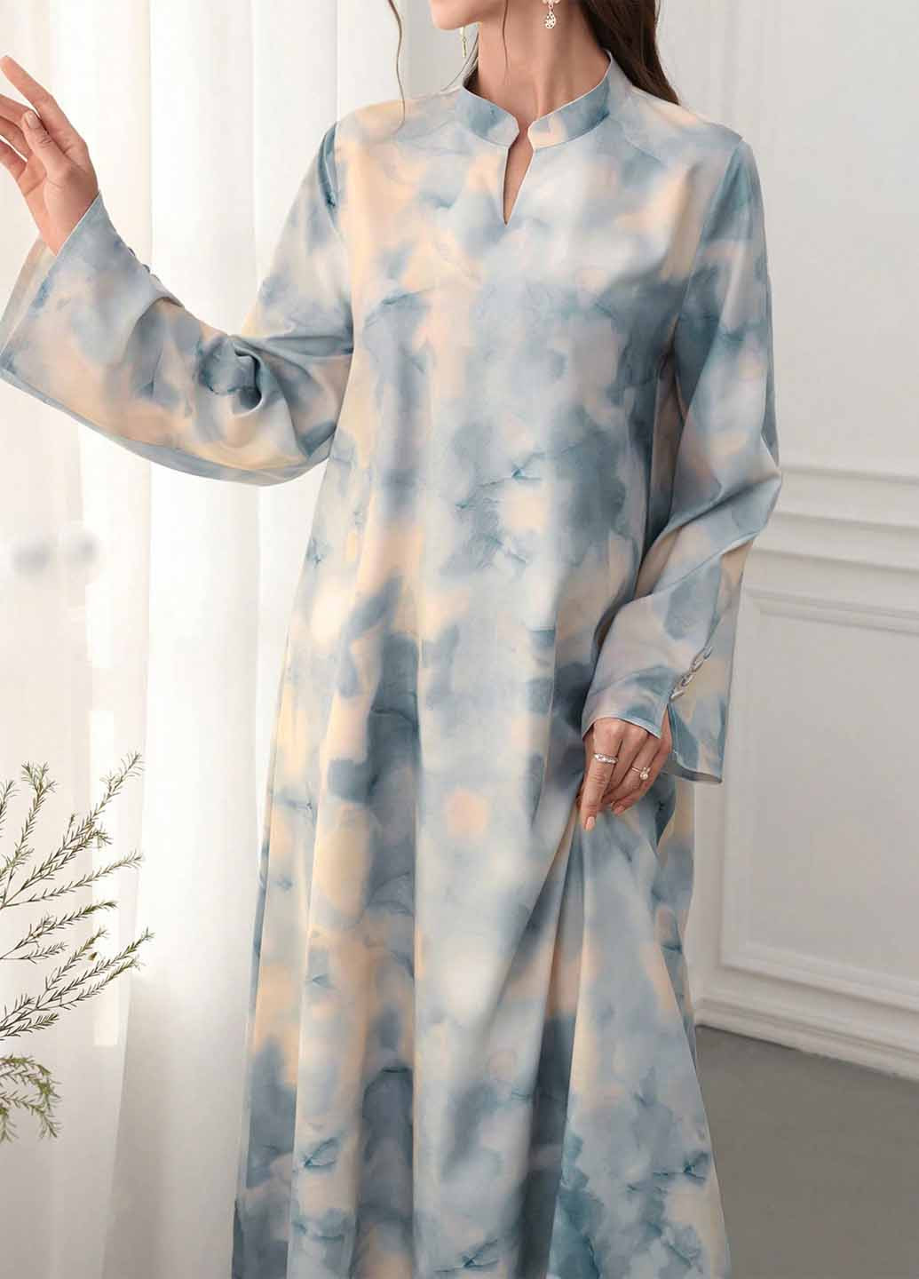 Комбінована вечірня, кежуал сукня а-силует SHEIN тай-дай